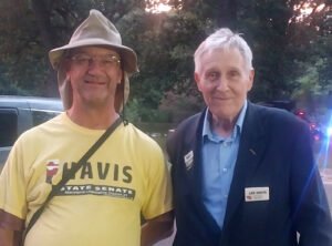 Glenn Davis with Lee at the Crofton National Night Out